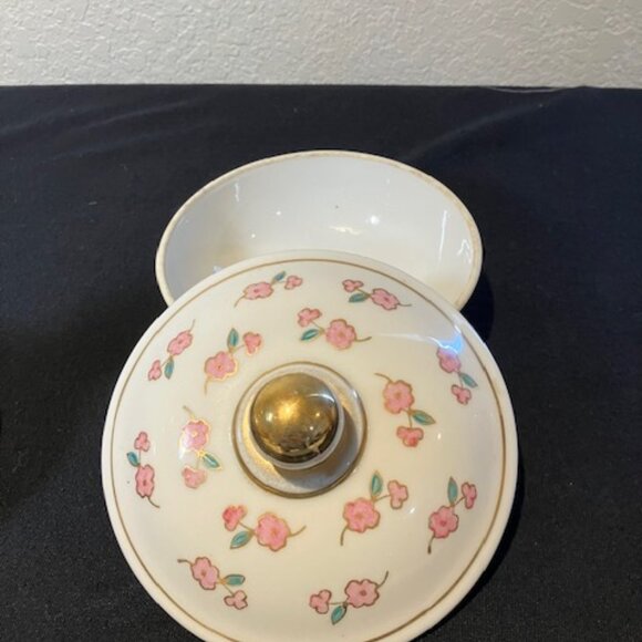 Vanity Set‎ Floral Ceramic Three Piece by Irice Hand Painted - Picture 4 of 10